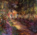 The Flowered Garden Claude Monet scenery